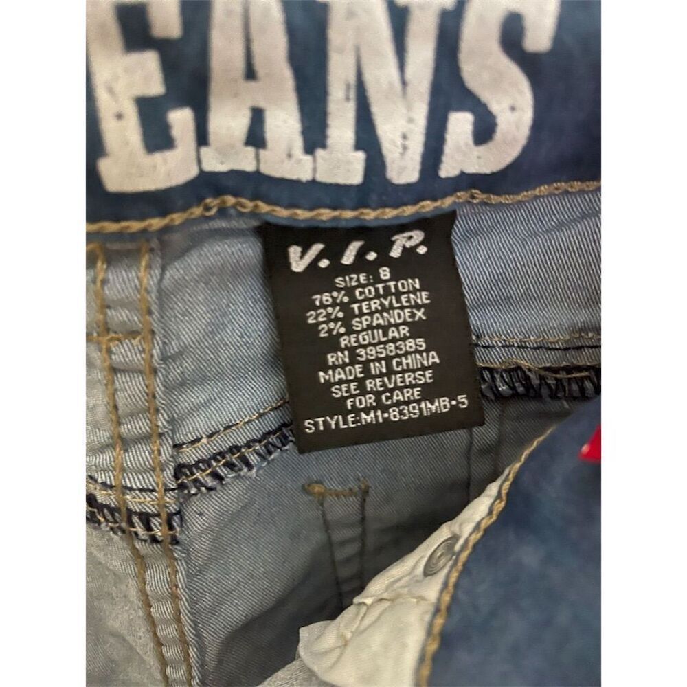 VIP Jeans Women's Size 8 Blue Stretch Skinny Jeans Medium Wash - Picture 3 of 4